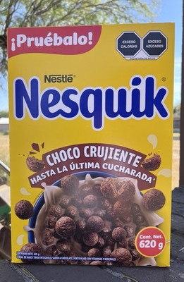 1 BIG Box Nestle Nesquik Chocolate Cereal 620 Grams (21.87oz) From Mexico