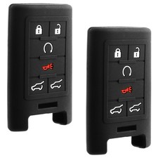2 Keyless Entry Remote Cover Case Silicon Rubber Skin Jacket for Cadillac 6b