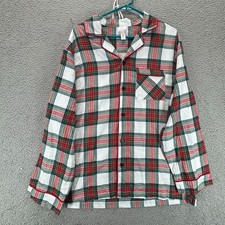 Camisa pijama de franela con botones manga larga Wondershop para hombre roja a cuadros talla L
