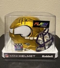 New ListingJustin Jefferson Autographed Flash Alternate Mini Helmet Beckett COA