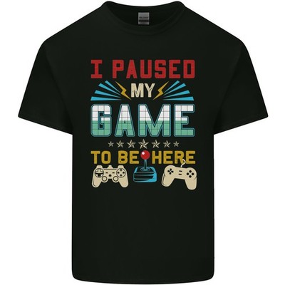 Ich Habe Mein Spiel Pausiert, Um Hier Zu Sein Gaming Gamer Kinder T-Shirt Kinder