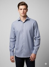 Men's Michael Kors Slim Fit Stretch Dress Shirt Large - 16 1/2 And 34/35 EUC