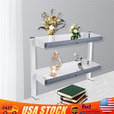 Clamp-on Desk Shelf Desk Shelf 2-Tier Shelving with Adjustable Storage Tray