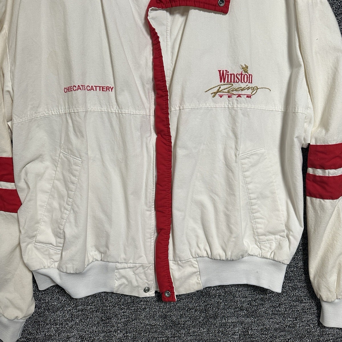 Vintage Winston Racing Team by Swingster Full-Zip White Jacket