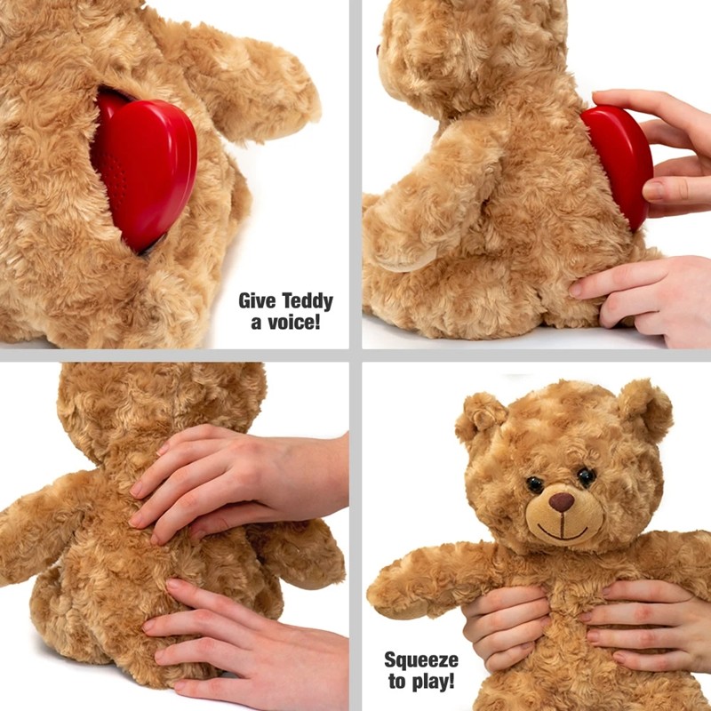 Talking Heart Voice Recorder Sound Box for Stuffed Animals and Gift Boxes (WHITE