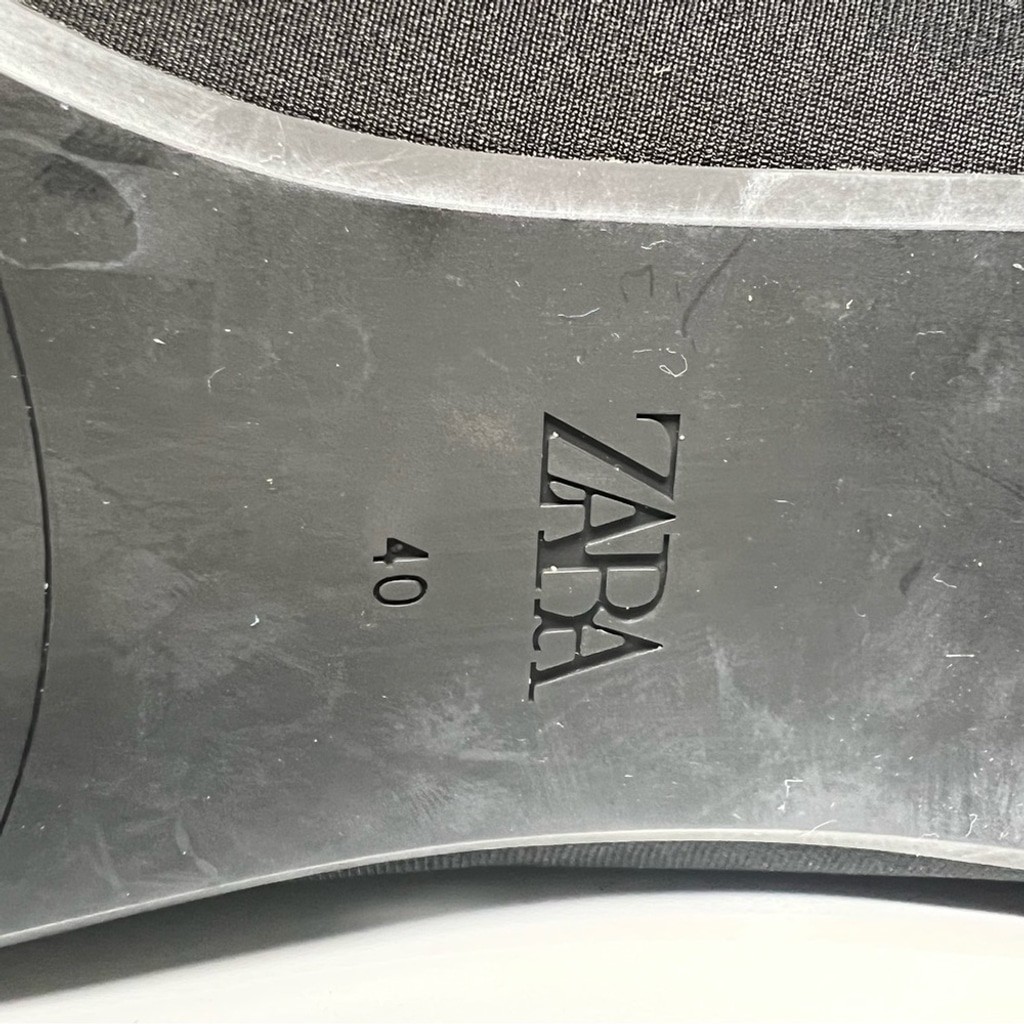 Zara Black Pumps Block Heel Pointy Size EU 40 US 9 NEW thumbnail 9