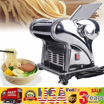 Stainless Commercial Electric Dough Roller Sheeter Noodle Pasta Maker Machine！