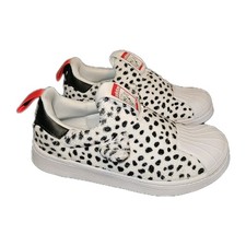 Adidas 2Y Originals Disney Superstar 360 101 Dalmatians dog shoes slip on