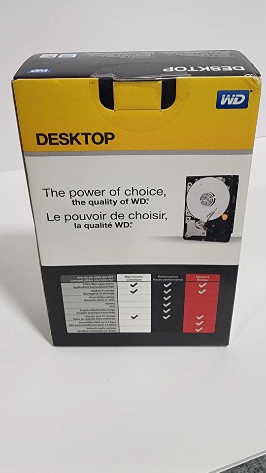 NIB WD 3TB 3.5 Inch Desktop Internal Hard Drive WDBH2D0030HNC-NRSN Computer Add - Image 4 of 4