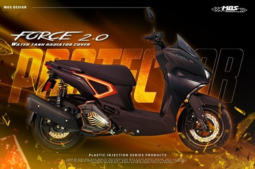 MOS Radiator Cover for Yamaha Zuma 125 22 / NMAX 155 20-22 / Force 22 - Picture 9 of 9