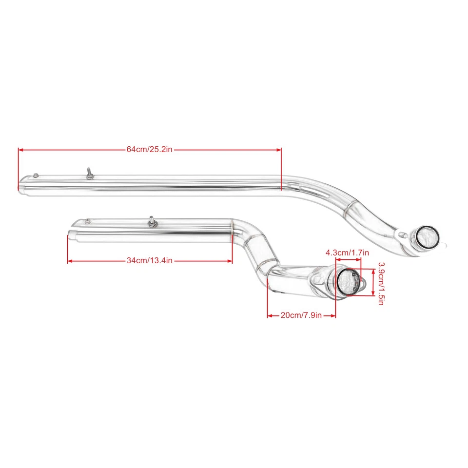Kit de tubos de escape escalonados Shortshots para Honda Shadow Spirit 750 VT 750 VT400 Foto 3 de 4