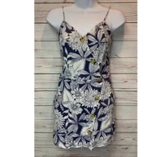 Aeropostale Blue Floral Skort Romper S