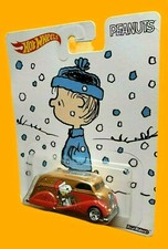 2016 Hot Wheels Pop Culture PEANUTS DECO DELIVERY Brown  Red Real Riders 5 SP
