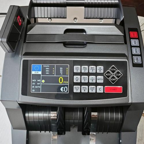 UV Geldzählmaschine Geldzähler Geldscheinzähler Banknotenzähler Geldprüfer MG IR - Bild 11 von 21
