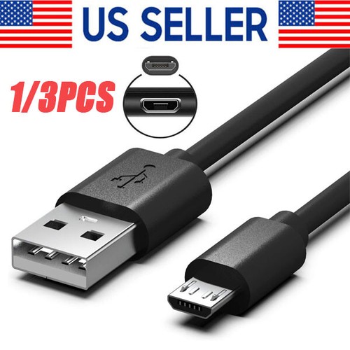 3/6ft Micro USB Fast Charging Cable Cord For Samsung Android Phone Charger