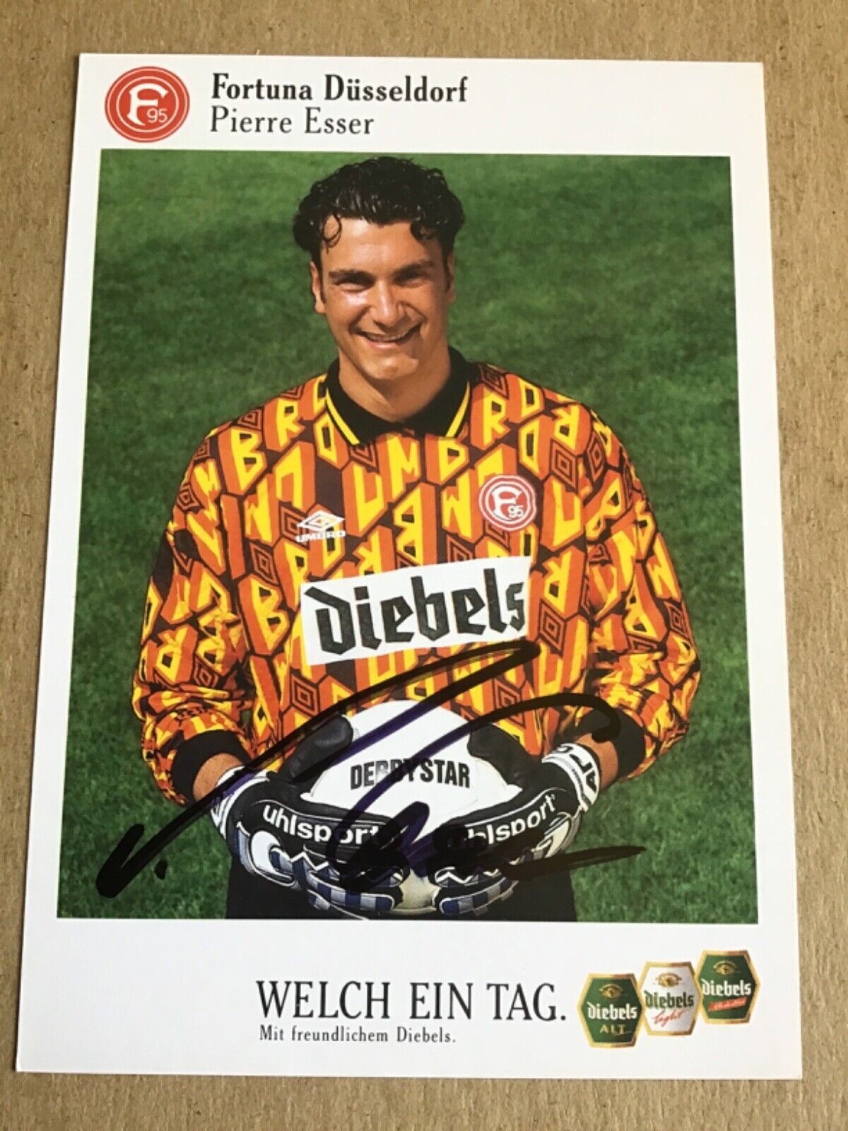 Pierre Esser, Germany 🇩🇪 Fortuna Düsseldorf 1995/96 hand signed