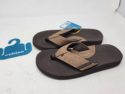 NWT Men's Brown Corbian A.R.V. II Thong Sandal #ARV19-202-09 Size 9