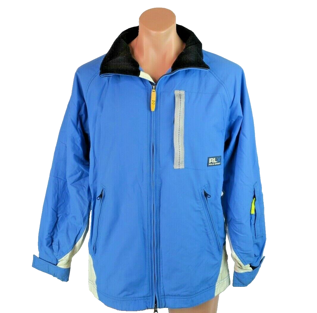 Ski Snow Winter Blue Gray Ralph Lauren RLX RECCO Polo Sport Sz L