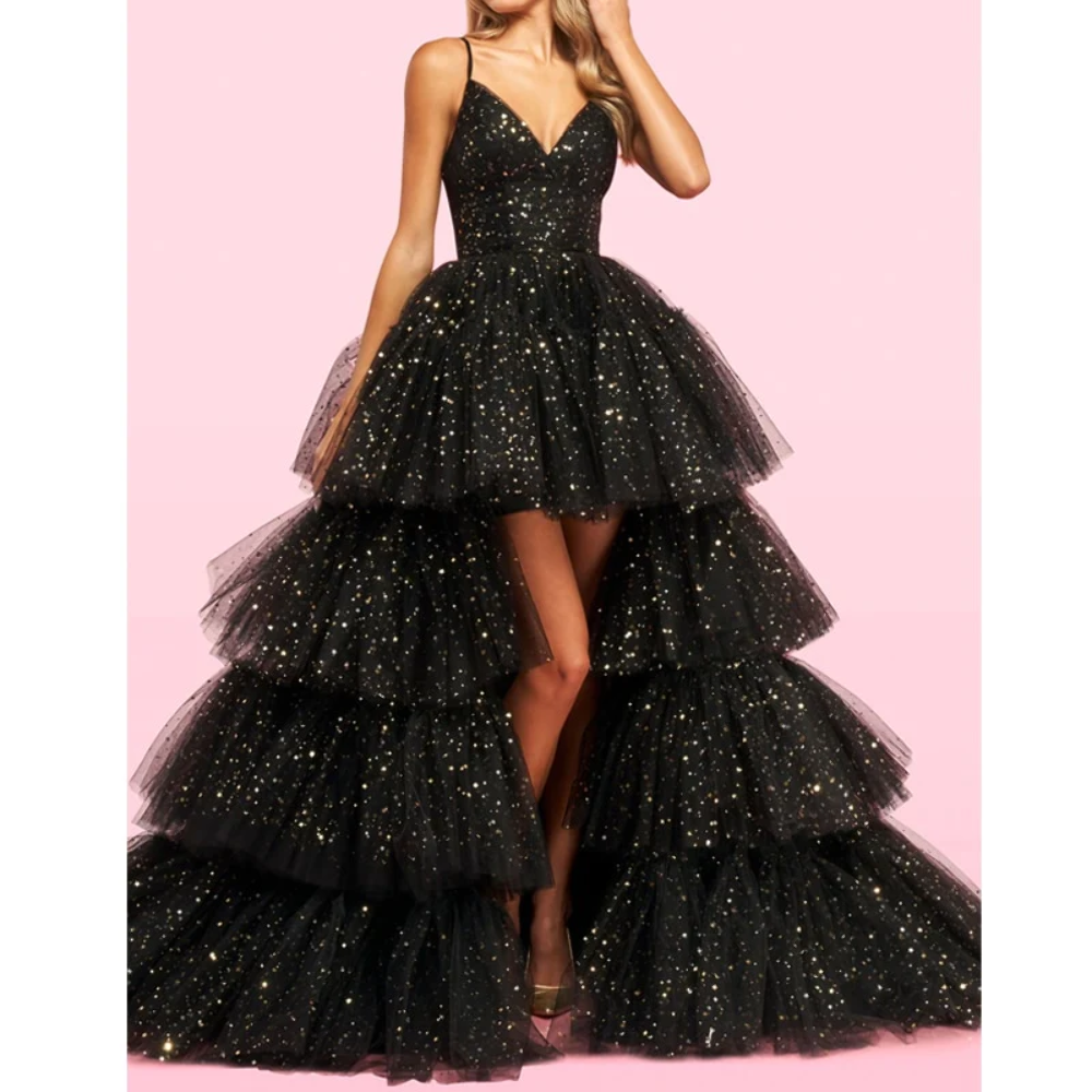 Celebrity Inspired Prom Chiffon Spaghetti Strap Tulle Dress | eBay Celebrity Inspired Prom Chiffon Spaghetti Strap Tulle Dress | eBay