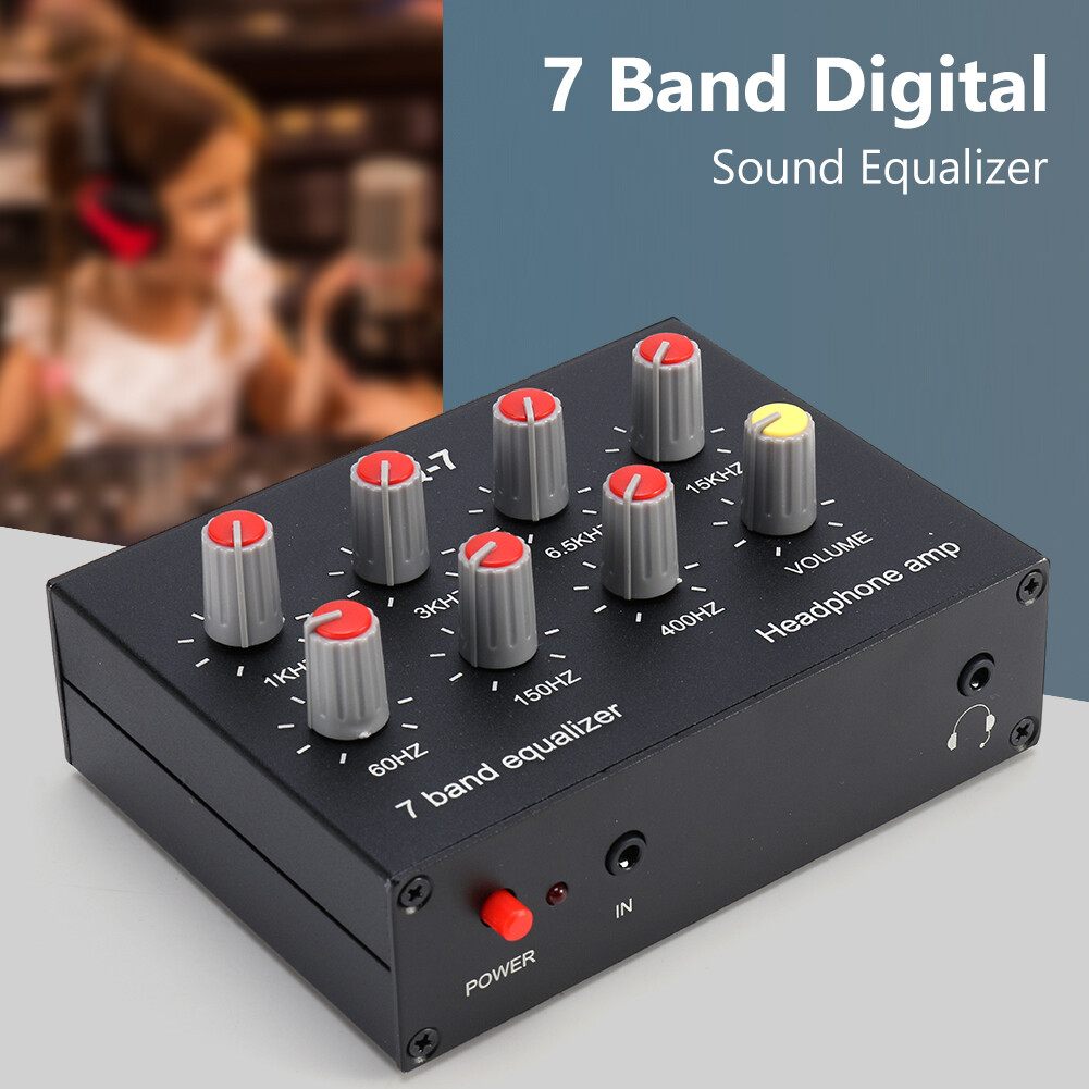 7 Band Equalizer 7-Band Audio Equalizer - Aluminum Alloy Bass