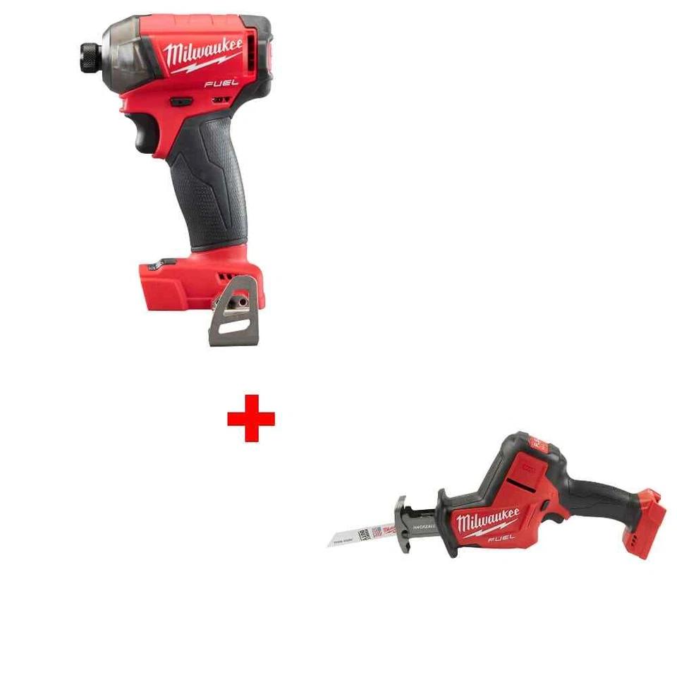 Milwaukee 2760-20 M18 FUEL 1/4" Hydraulic Driver w/ 2719-20 M18 Hackzall, Bare