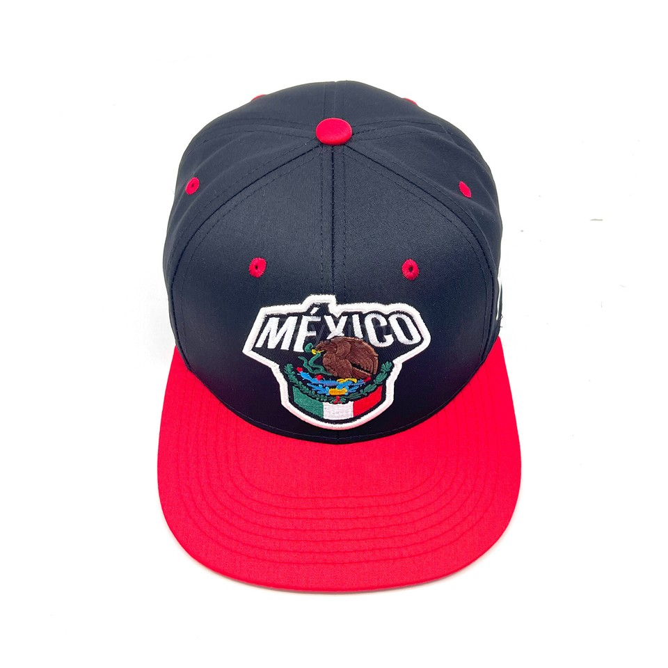 Men's Mexico Snapback Hat - Adjustable Flat Bill Trucker Cap, Hecho En Mexico Design