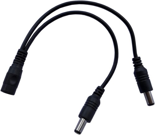 UpBright 5.5mm x 2.1mm Female Jack to 5.5 x 2.1 mm Male Plugs DC Power Supply Co
