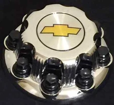 8 LUGS NEW CHEVY YELLOW EXPRESS VAN 2500 3500 CHROME CENTER HUB CAP 1 PC ONLY