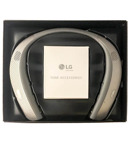LG TONE Studio HBS-W120 Bluetooth&reg; Wireless Stereo Headset w. Speaker - Silve SR