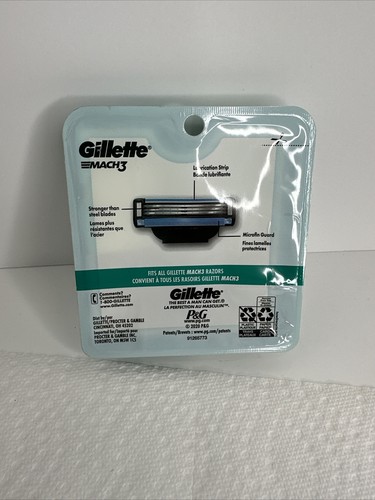 Gillette Mach3 Men's Razor Blade Refill Cartridges - Pack of 4 - Picture 2 of 6