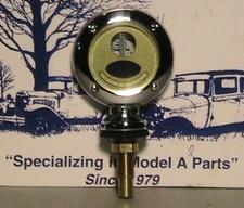 1928-1931 Model A Ford Plain Rim Ford Script Moto Meter Junior Temperature Gauge