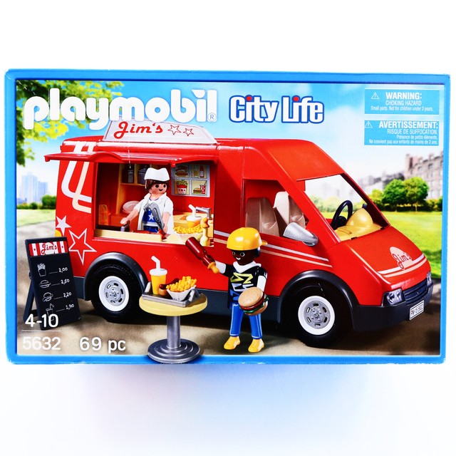 Playmobil 5632 City Food Truck Vehicle Van Playset Toys For Kids 4 5 6 7 8 9 Yrs eBay