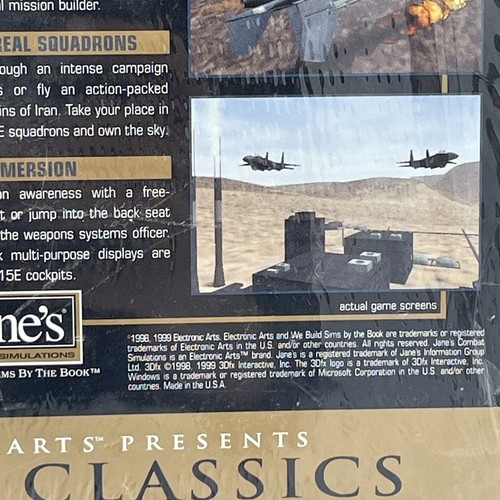 Jane's F-15 Jet Combat Flight Simulator PC Game Windows 95/98 SEALED - Picture 6 of 14