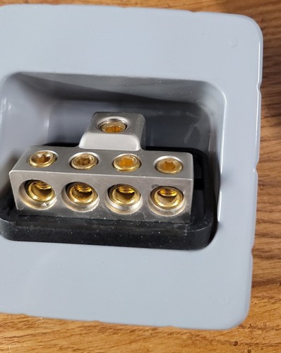 Raptor R5RDB2 / 4 Position Ground Distribution Block. Pro Series. Satin Nickel - Bild 3 von 6