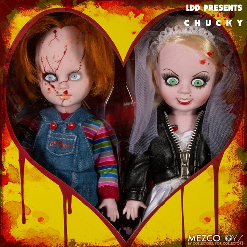Mezco Toyz LDD Living Dead Dolls Bride of Chucky Chucky Tiffany Set New In Hand - Bild 6 von 8