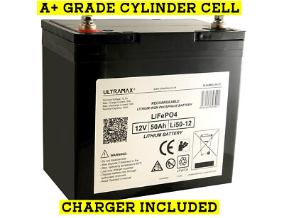 Ultramax 12 V 50Ah Lithium LiFePO4 Akku für elektrische Antriebsanwendungen
