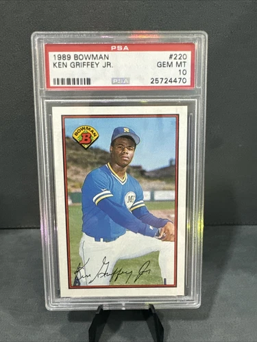 1989 Bowman Ken Griffey Jr. Mariners RC Rookie HOF #220 PSA 10 GM MT