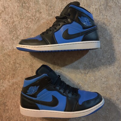 NIKE Air Jordan 1 ブラック/ブルー NIKE(ナイキ) Air Jordan 1 Mid 