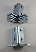 B-Line B120 ZN 4" Six Hole Angle Corner Bracket Zinc Plated QTY 5