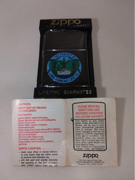 Zippo lighter USS JUNEAU LPD -10 landing ship made in 1995 Zippo lighter USS JUNEAU LPD -10 landing ship made in 1995