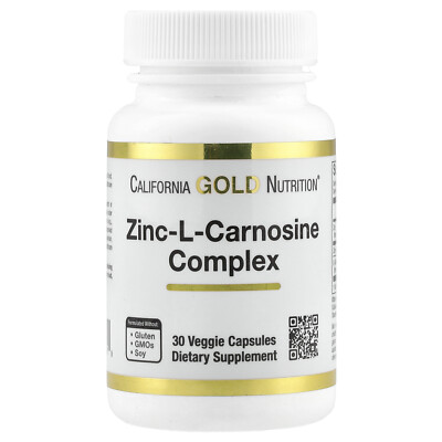 Zinc-L-Carnosine Complex, 30 Veggie Capsules