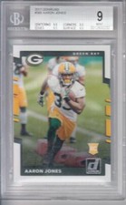 2017 Donruss #385 Aaron Jones RC Rookie BGS 9 Packers 0232