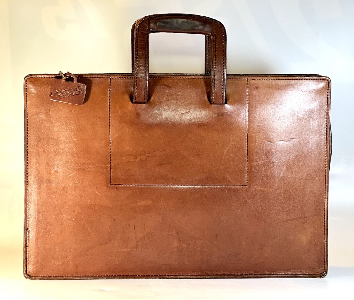 Vintage Schlesinger Brothers California Cow Hide Leather Vintage Schlesinger Brothers California Cow Hide Leather