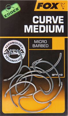 Fox Edges Armapoint Curve Shank Medium Hooks - 10 Karpfenhaken, Boiliehaken
