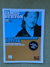 JAMES BURTON, Legendary Guitar: Book & Online Video, From Hot Licks, Like New.