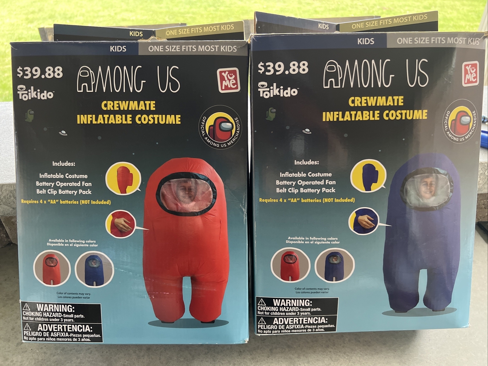 2 Costumes ! Among Us Inflatable Crewmate Halloween C… Gem