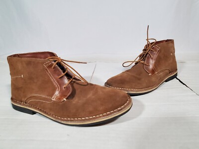 STEVE MADDEN TAN SUEDE UPPER LEATHER ANKLE CHUKKA BOOTS  display picture 1