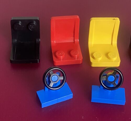 LEGO Vehicle Steering Wheel w/Seat Set PNs 3829/4079 Mixed Colors - Picture 2 of 3