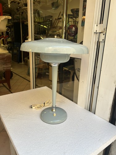 LAMPADA DA TAVOLO MINISTERIALE 50s COLORE ORIGINALE ITALIAN DESIGN TABLE LAMP - Imagen 5 de 16