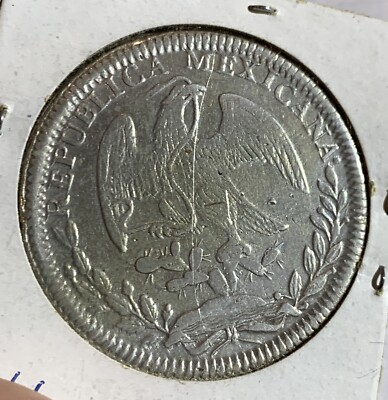 NGC UNC-D メキシコ 1892CA 8R 銀貨　未使用 NGC UNC-D メキシコ 1892CA 8R 銀貨 未使用 NGC 鑑定済み